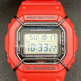 カシオ(CASIO)の【箱・取説無し】G-SHOCK 赤　DW5600P バンパー付き(腕時計(デジタル))