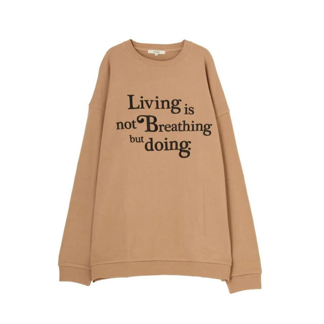 BEAUTY&YOUTH UNITED ARROWS(ビューティアンドユースユナイテッドアローズ)のCOTORICA☆Living isプリントスウェット メンズのトップス(スウェット)の商品写真