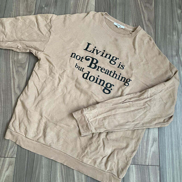 BEAUTY&YOUTH UNITED ARROWS(ビューティアンドユースユナイテッドアローズ)のCOTORICA☆Living isプリントスウェット メンズのトップス(スウェット)の商品写真