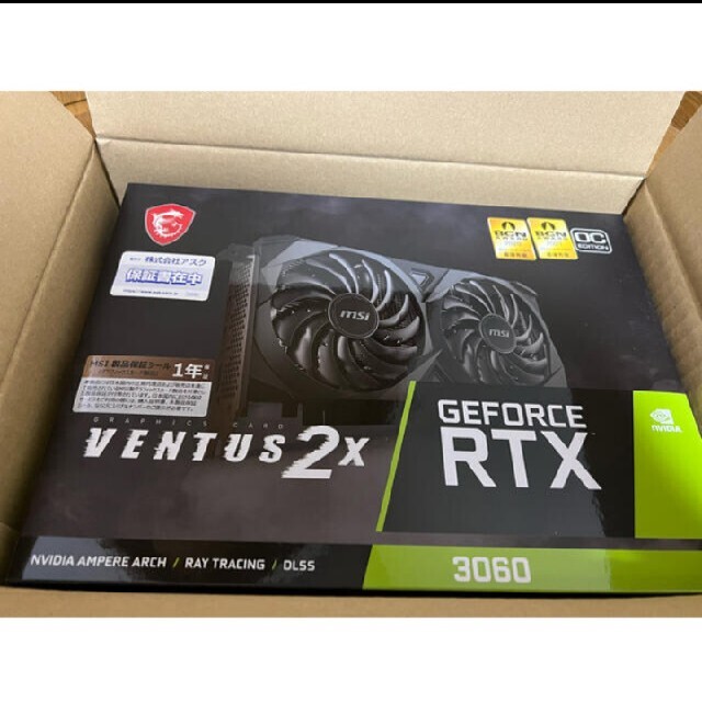 オンラインショップ GeForce RTX 3060 VENTUS 2X 12G OC MSI PC PCパーツ