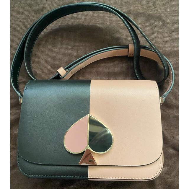 レディース美品✨ kate spade♠️ニコラ ショルダーバッグ　ブラック✖️ピンク