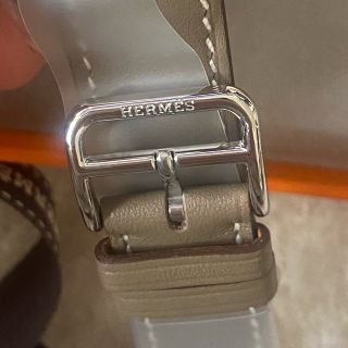 レア・新品未使用　HERMES アップルウォッチ　ダブルループ　エトゥープ