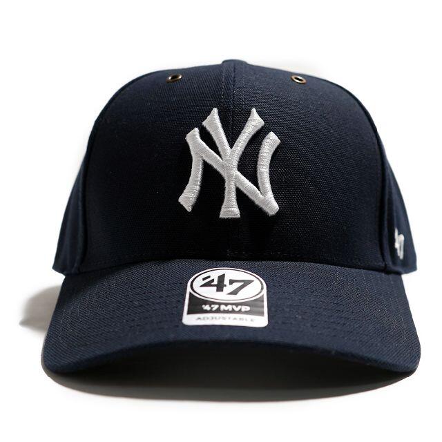カーハート×'47★ネイビー MLB ニューヨークヤンキース キャップ 帽子ネイビーONE