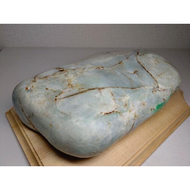 青緑 2.4kg 翡翠 ヒスイ 翡翠原石 原石 鉱物 鑑賞石 自然石 誕生石 5