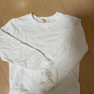 美品　白無印　トレーナー　110(Tシャツ/カットソー)