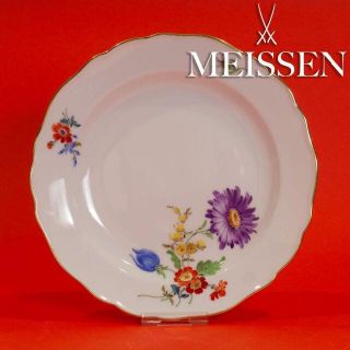 マイセン(MEISSEN)のマイセン フラワーシリーズ 4つ花 アスター プレート 18cm(食器)