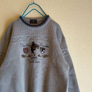 サンタモニカ(Santa Monica)の90’s 古着 vintage 刺繍 セーター(ニット/セーター)