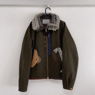 kolor 17aw メルトンジップアップブルゾン