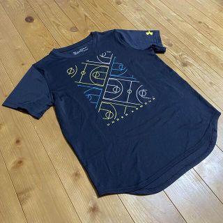 アンダーアーマー(UNDER ARMOUR)の【美品】アンダーアーマー Tシャツ バスケ ジュニア YXL 160 ブラック(Tシャツ/カットソー)