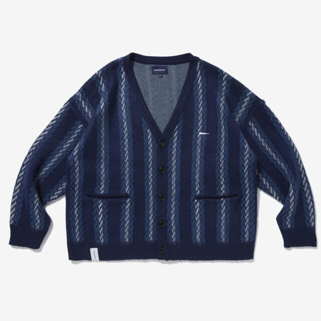 メンズDESCENDANT NURSE KNIT STRIPE CARDIGAN 2番