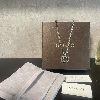 グッチ(Gucci)のGUCCI グッチ　シルバー　インターロッキング　ネックレス　中古　美品(ネックレス)