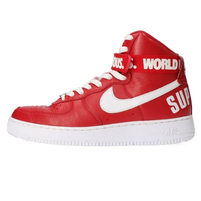 ナイキ ×シュプリーム/SUPREME エアフォース1ハイシュプリームスニーカー 全国総量無料で ナイキ NIKE ハイ エアフォース スニーカー