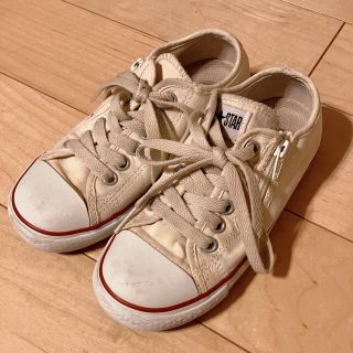 コンバース(CONVERSE)のコンバース All STAR オールスター　19センチ　ホワイト　美品　キッズ(スニーカー)