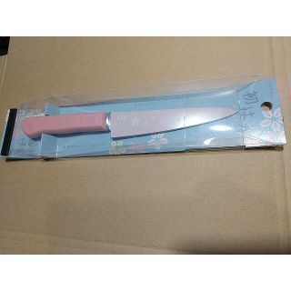 カイジルシ(貝印)の◆貝印　初はな　ペティナイフ　120mm　ピンク　桜柄(調理道具/製菓道具)