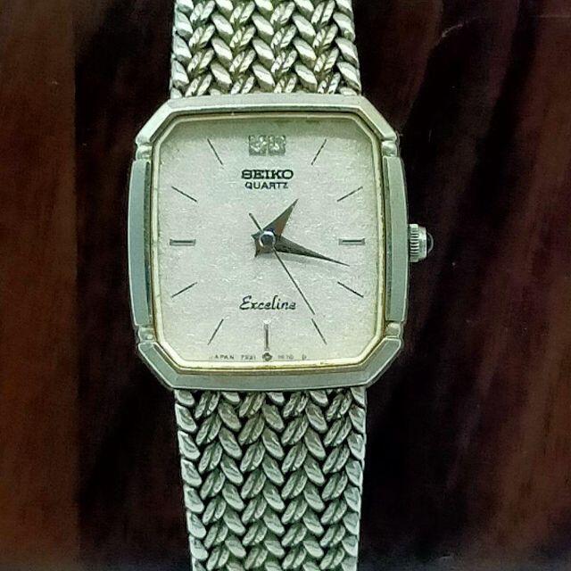 印象のデザイン SEIKO - Seiko Grand セイコーエクセリーヌ ダイヤ 7321-5910 動作品 クォーツ 腕時計