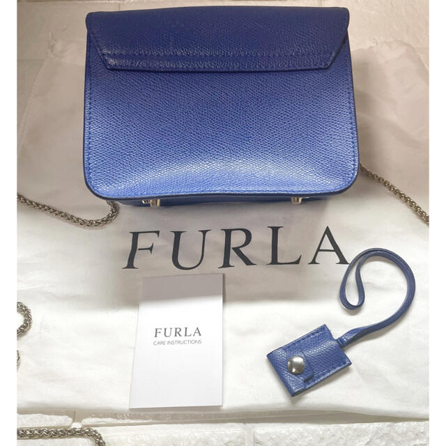 ケアカード付 FURLA メトロポリス ミニショルダーバッグ カーフレザー