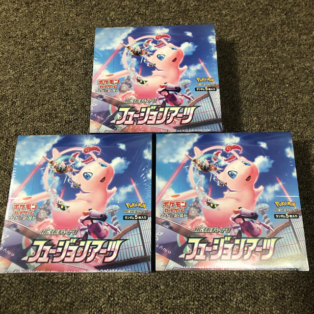 ポケモンカード ソード&シールド 拡張パック フュージョンアーツ 3BOX