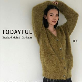 トゥデイフル(TODAYFUL)のTODAYFUL Brushed Mohair Cardigan(カーディガン)