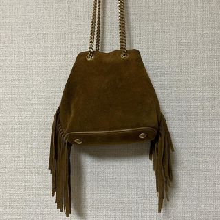 サンローラン(Saint Laurent)の【限定値下げ】イブサンローラン　フリンジバック　ミニバック(ハンドバッグ)