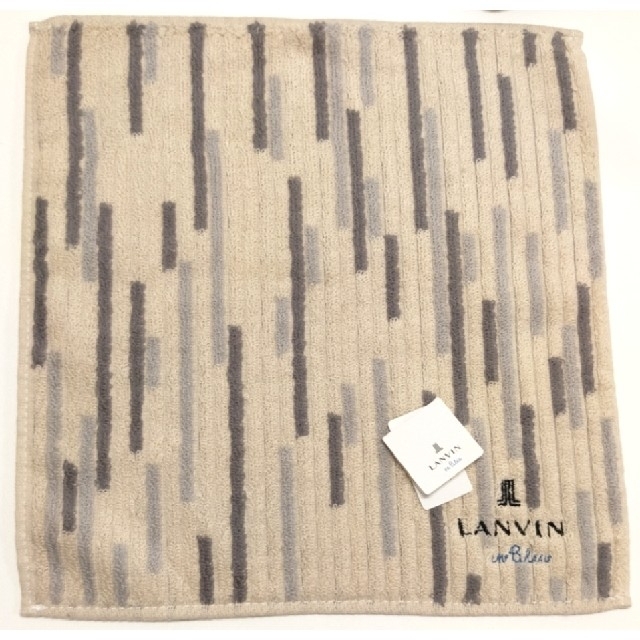 LANVIN en Bleu(ランバンオンブルー)の①　新品　LANVIN en Blue　タオル　ハンカチ 2枚　日本製　ランバン メンズのファッション小物(ハンカチ/ポケットチーフ)の商品写真