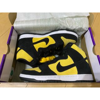 ナイキ(NIKE)のNIKE SB DUNK HIGH "MAIZE AND BLACK"ダンクハイ(スニーカー)