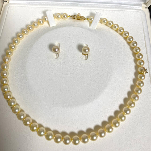 MIKIMOTO - 【ご専用】ミキモトゴールデンパールネックレス7.5 MIKIMOTO - 【ご専用】ミキモトゴールデンパールネックレス7.5