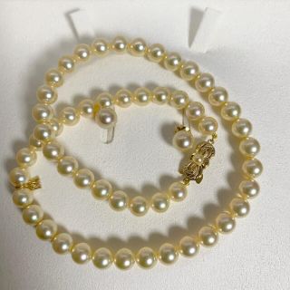 ミキモト(MIKIMOTO)の【ご専用】ミキモトゴールデンパールネックレス7.5-8mm 8.4mmk18(ネックレス)