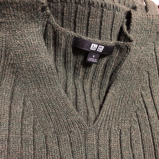 UNIQLO(ユニクロ)のユニクロ　ワイドリブニットワンピース レディースのワンピース(ロングワンピース/マキシワンピース)の商品写真