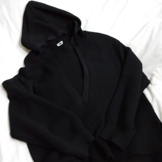 ビューティアンドユースユナイテッドアローズ(BEAUTY&YOUTH UNITED ARROWS)のH BEAUTY＆YOUTH rib knit hoodie《black》(ニット/セーター)