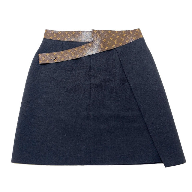 有名なブランド LOUIS 【中古】 ラップエフェクトスカート VUITTON