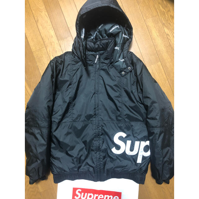 Supreme Sideline Side Logo Parka 16aw 黒