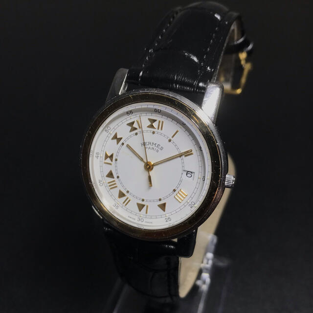 Hermes(エルメス)の【可動 確実正規品】 エルメス 腕時計 メンズ レディース ゴールド キャリック メンズの時計(腕時計(アナログ))の商品写真