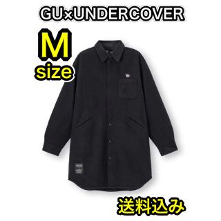 アンダーカバー(UNDERCOVER)の【完売品】GU UNDERCOVER ニットメルトンロングシャツ 黒M 送料込み(シャツ)