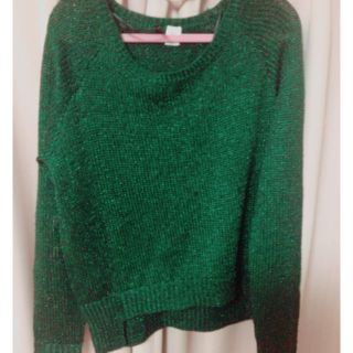 ベルシュカ(Bershka)のBershka♡グリーントップス(カットソー(長袖/七分))