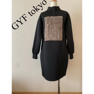 トゥデイフル(TODAYFUL)のGYF tokyo  ロゴ入りダイバーワンピース(ひざ丈ワンピース)