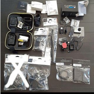 SONY HDR-AS100V + GO PRO HERO3 付属品多数セットの通販 by だいござ