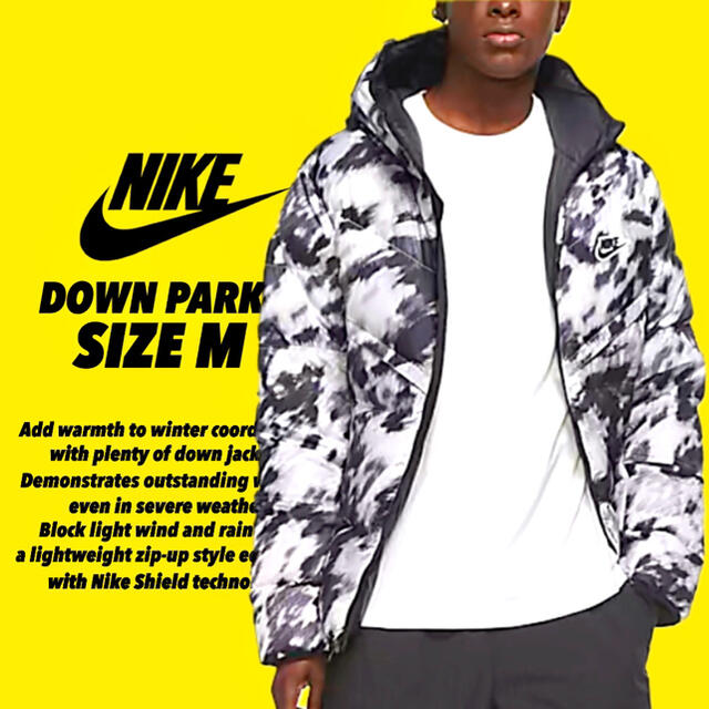 ポリエステル100％中わた限定SALE【Msize】NIKE DOWN JACKET HOODIE