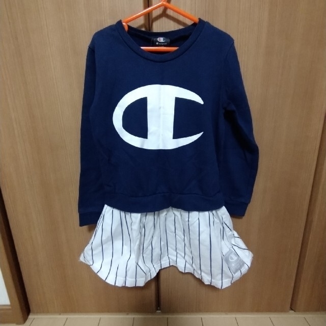 Champion(チャンピオン)のChampion　チュニック　　120 キッズ/ベビー/マタニティのキッズ服女の子用(90cm~)(ワンピース)の商品写真