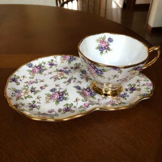 ロイヤルアルバート(ROYAL ALBERT)の【ご予約品　レア美品】ロイヤルアルバート★イングリッシュチンツ★テニスセット(食器)