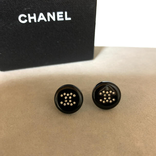 CHANEL シャネル ピアス ラインストーン ココマーク - ピアス