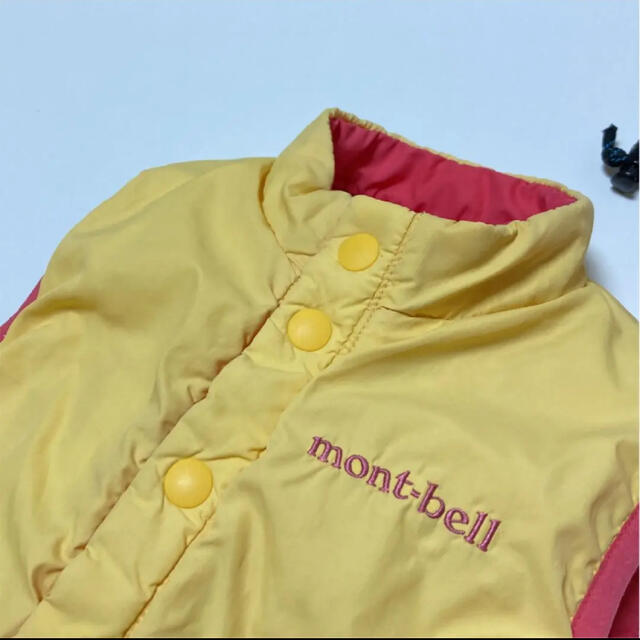 mont bell(モンベル)の専用！モンベル　リバーシブル　サーマラップ　ベスト　80 秋　冬　アウトドア キッズ/ベビー/マタニティのベビー服(~85cm)(ジャケット/コート)の商品写真