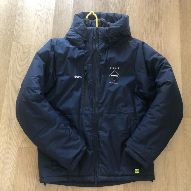 ダウンジャケット正規 ソフ　FCRB TOUR PADDED PARKA 18FW ネイビー　L