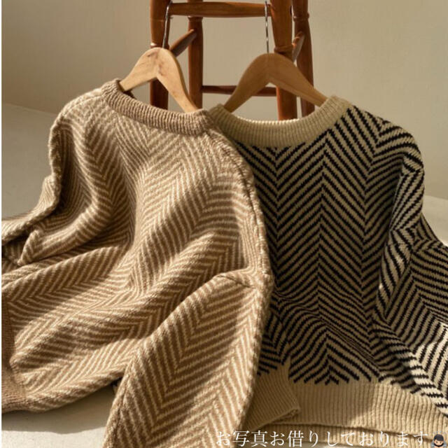 lawgy ❤︎ herringbone knit ❤︎ レディースのトップス(ニット/セーター)の商品写真