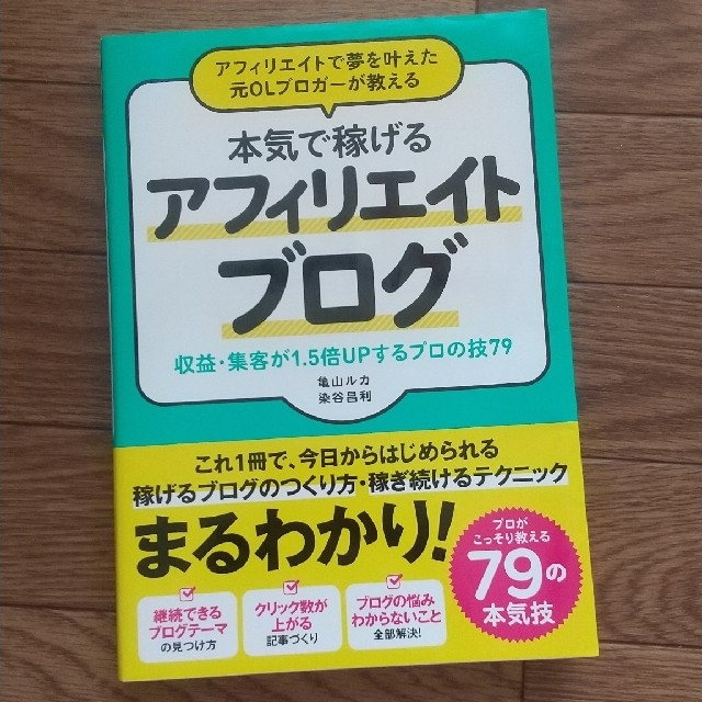 本気で稼げるアフィリエイトブログ 亀山ルカ 染谷昌利 エンタメ/ホビーの本(趣味/スポーツ/実用)の商品写真