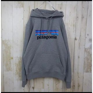 パタゴニア(patagonia)の【メキシコ製】Patagonia ビッグロゴ　プルオーバー　パーカー　Ｓ　グレー(パーカー)