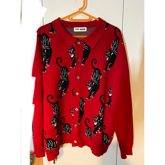 ALLEGE(アレッジ)のTTT_MSW  21AW  panther knit cardigan メンズのトップス(カーディガン)の商品写真