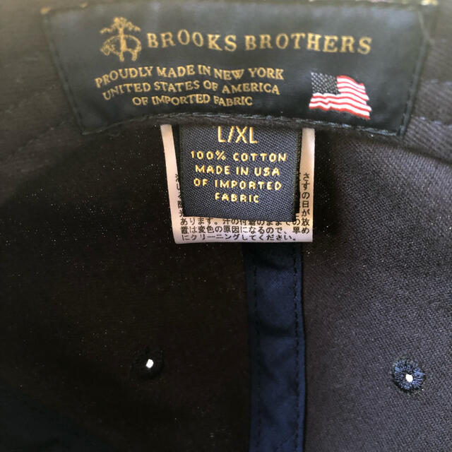 Brooks Brothers(ブルックスブラザース)の【USA製】BROOKS BROTHERS キャップ 紺　ネイビー メンズの帽子(キャップ)の商品写真