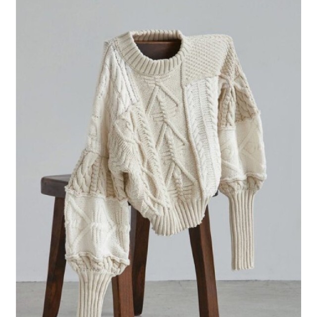 TODAYFUL(トゥデイフル)の専用　　TODAYFUL (トゥデイフル）Patchwork Puff Knit レディースのトップス(ニット/セーター)の商品写真