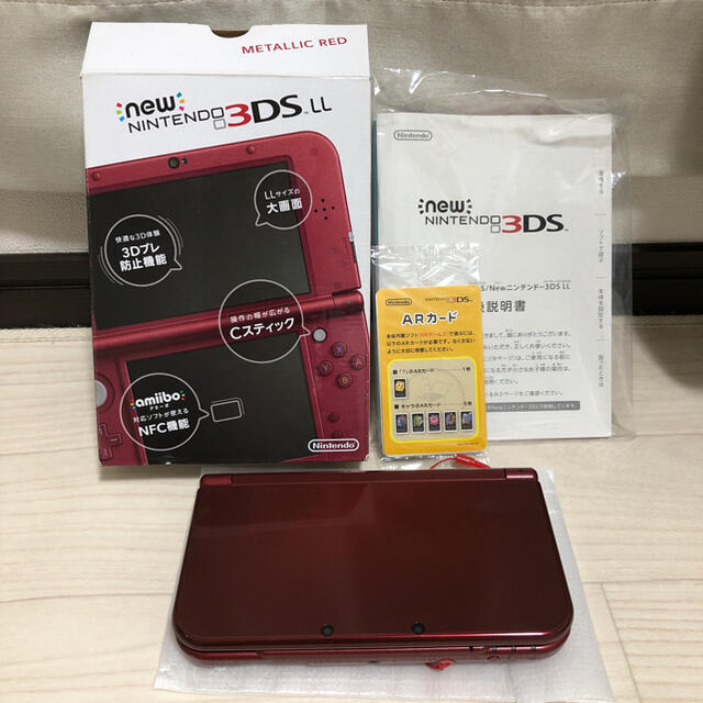 ゲームソフトゲーム機本体Nintendo 3DS NEW ニンテンドー 本体 LL メタリックレッド