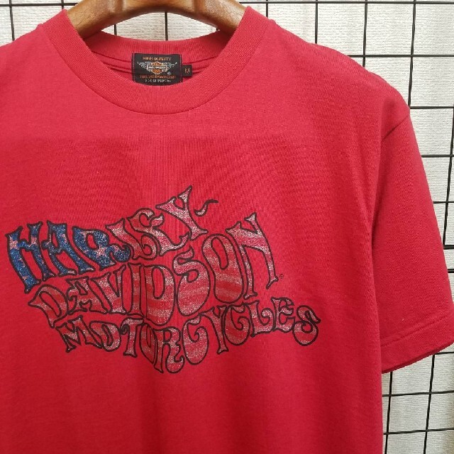 Harley Davidson(ハーレーダビッドソン)の日本製 90's Harley-Davidson Print S/S Tee メンズのトップス(Tシャツ/カットソー(半袖/袖なし))の商品写真